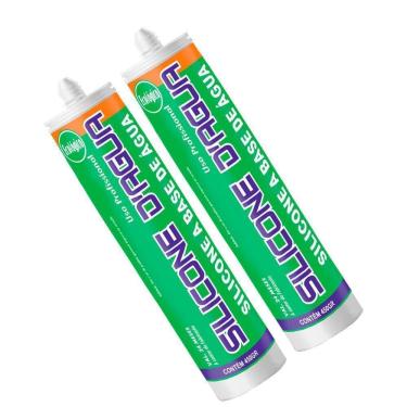 Imagem de Kit 2 Silicone Preto 450G Selante Acrílico Base De Água