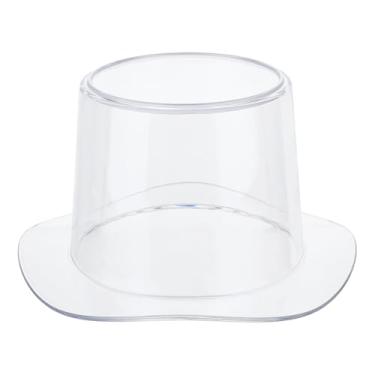 Imagem de PH PandaHall Chapéu de cowboy transparente, tigela grande de acrílico, tigela de batatas fritas, vaso de flores, recipiente para batatas fritas, balde de gelo, refrigerador, aniversário, festa de