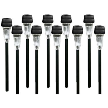 Imagem de Kit 10 Luminária Luz Solar Led Automática Poste Iluminação