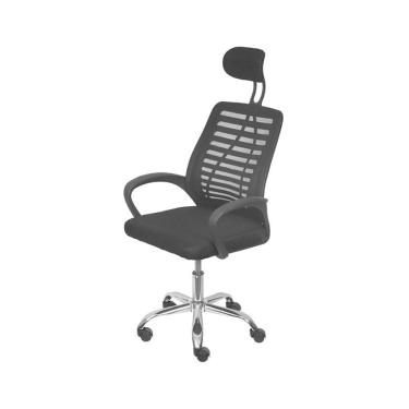 Imagem de Cadeira OR-3324 Alta em Tela com Base Cromada e Rodízio OR Design