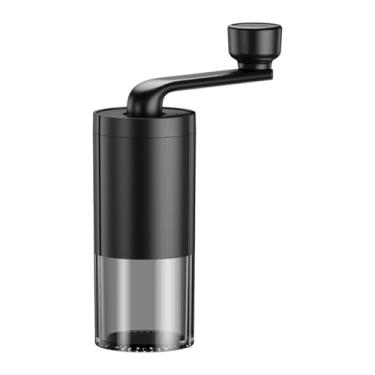 Imagem de WZZHHJ Moedor manual de café manual — Rebarba de cerâmica de 38 mm, ajuste de moagem contínua e design removível totalmente lavável, saída de 36 g, alavanca longa para manivela fácil | casa, viagem
