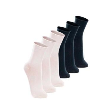 Imagem de Kit com 6 Pares de Meias sem Punho Casual Lupo 1275-011 Colorido, Bran