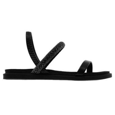 Imagem de Sandália Rasteira Feminina Moleca 5443.231 Preto-Feminino