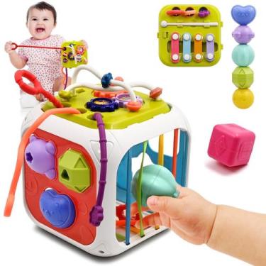 Imagem de Brinquedos sensoriais Montessori AiTuiTui Baby de 12 a 18 meses com 7 