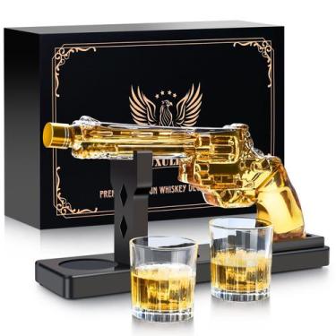Imagem de Conjunto de decantadores de pistola de uísque LUXUOSO para homens com 