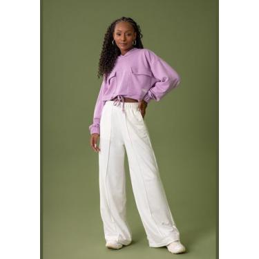 Imagem de Blusão Cropped em Moletom sem Felpa Feminino Adulto The Philippines, R