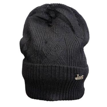 Imagem de Touca Lisa Gorro de Frio Inverno com Forrada Adulto Unissex Classica Q
