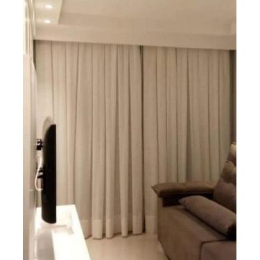Imagem de Cortina Blackout  com Voil para Trilho  Suiço de 2.50 x  2.60 Altura -