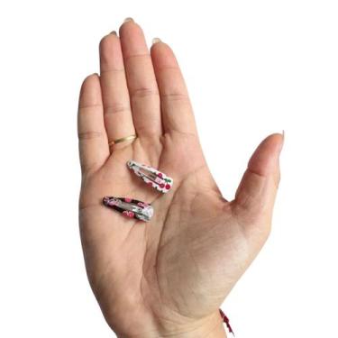 Imagem de 50 Presilhas De Cabelo Tic Tac pequeno 3cm Sortido Infantil - Genérica