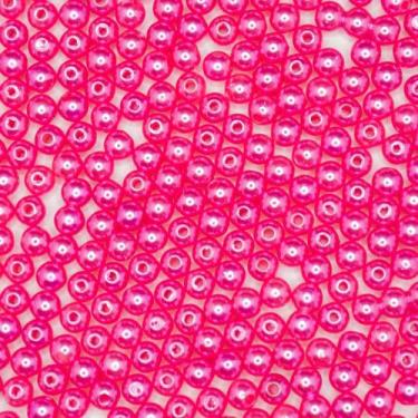 Imagem de Miçanga Passante Pérola Lisa Abs 6mm 500pçs 75g Pulseira Escolha a Cor