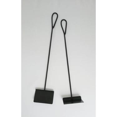 Imagem de Conjunto 2 Peças para Limpeza de Lareira e Churrasqueira em Ferro Cor 