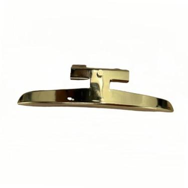 Imagem de oshhni Substituição de apoio de braço de banjo de perna única com parafuso de montagem e retentor, acabamento espelhado, peças para instrumentos de corda,