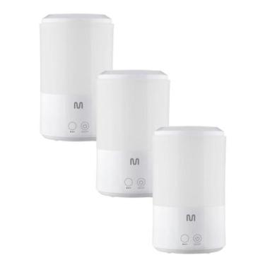 Imagem de Kit 3 Umidificador Aromatizador 3L Ultrassônico Silencioso - Multi