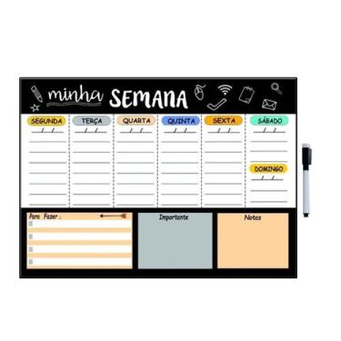 Imagem de Planejador Semanal e Agenda Minha Semana 4 29X40Cm Metal - Onze22