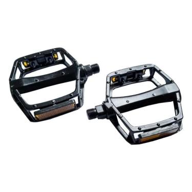 Imagem de 2X Pedal Plataforma Bicicleta Aluminio Rosca Grossa 9/16