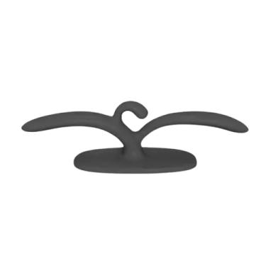 Imagem de Enrolador Suporte Organizador Adesivo Para Fios C/ 2 Peças (Preto)