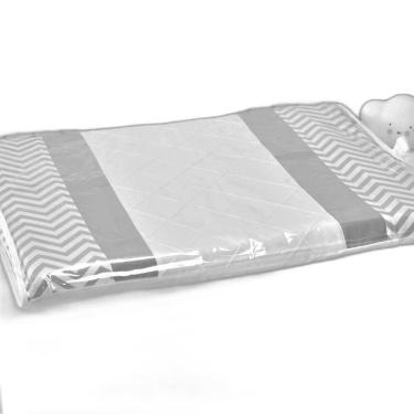 Imagem de Trocador De Cômoda Fraldas Chevron Cinza