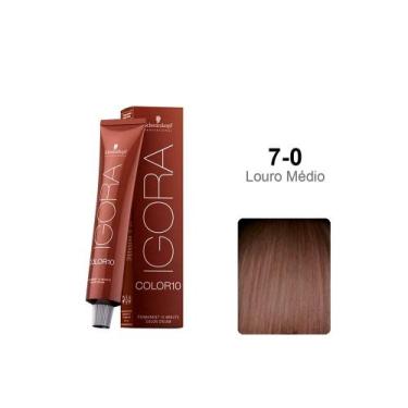 Imagem de Tintura Schwarzkopf Igora Color10 7.0 Louro Médio