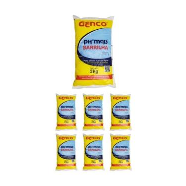 Imagem de Kit 7 Elevador De Ph Granulado Barrilha 2kg - Genco