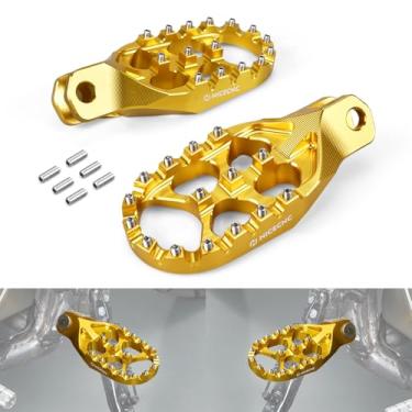Imagem de NICECNC Gold Pegs CNC Footpegs Apoio para os pés Descanso de pé compatível com Suzuki DRZ400S 2000-2024 DRZ400SM 2005-2024 See Fitment