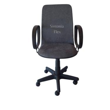 Imagem de Cadeira Diretor Giratória Braço Fixo Mecanismo Relax- Tecido