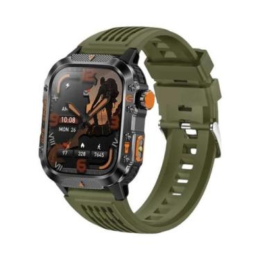Imagem de Relógio Inteligente Militar Masculino Com GPS, Tela AMOLED De 2.01 Pol