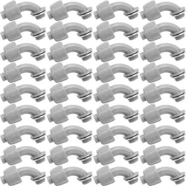 Imagem de Conector de conduíte elétrico com encaixe de PVC de 90 1/2" 36 unidade