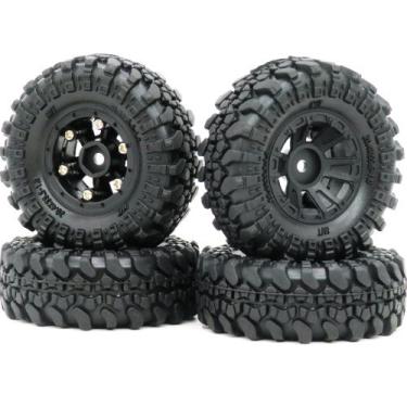 Imagem de Pneus e rodas hobbysoul 1.0 Crawler para 1/24 RC Axial SCX24