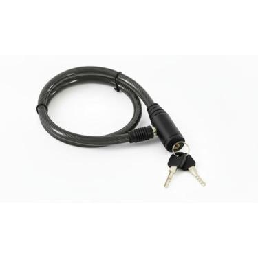Imagem de Corrente cadeado cabo de aço espiral antifurto para bicicleta motos po