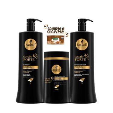 Imagem de Kit Shampoo Condicionador e Máscara Crescimento e Hidratação Haskell C