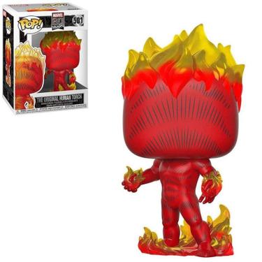 Imagem de Funko Pop Marvel 501 Human Torch (Tocha Humana)