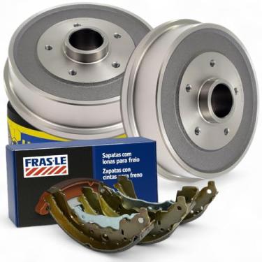 Imagem de Kit Completo de Freio Traseiro Tambores com Cubo HF571B + Sapatas RN/329-CPA Compatível com Duster Oroch 4x2 Captur 1.6 2.0 2011 a 2022