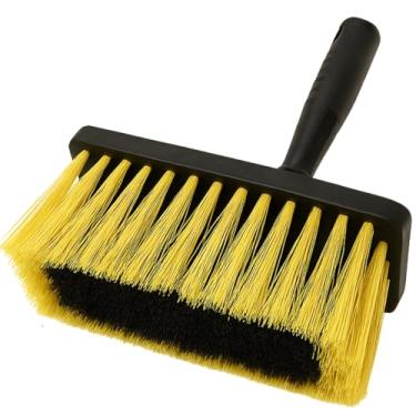 Imagem de Broxa Retangular Grande 180 x 76 mm – Cerdas PET Bicolor, Cabo em Polipropileno, Ideal para Cal, Tinta, Limpeza, Impermeabilizante e Massa Corrida