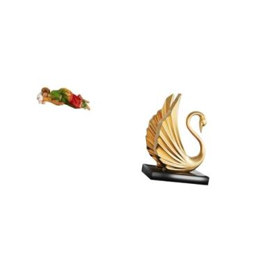 Imagem de Fenteer Escultura de Resina Joseph Jesus Dormindo, Decoração de Mesa, Estatueta de Cisne, Arte Moderna, Estátua de Animal, Prateleira de Mesa, Escritório, Sal