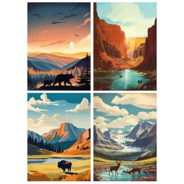 Imagem de Kits de arte com diamantes Yeaqee DIY Painting para estética adulta