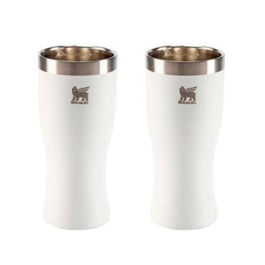 Imagem de Kit 2 Copo Stanley Pilsner Glass Happy Hour Stanley Pale Stone 444ml C