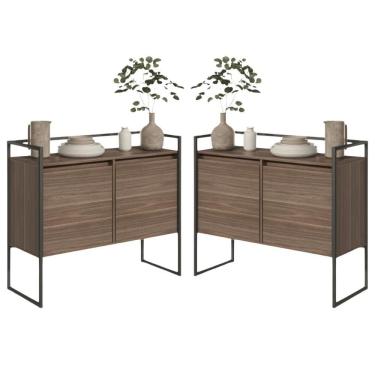 Imagem de Conjunto Buffet Aparador Industrial 2 Portas Affara