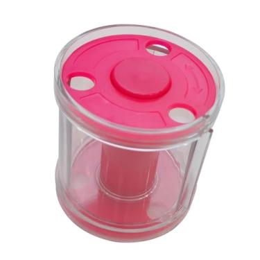 Imagem de harayaa Caixa organizadora de fitas de ginástica, rolo portátil compacto para equipamentos de ginástica, competição ao ar livre, treinamento interno, Rosa