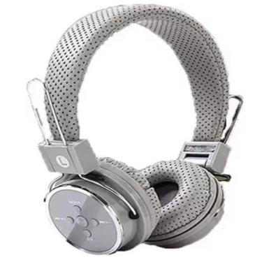 Imagem de Fone De Ouvido Bluetooth Micro Sd Mp3 Rádio Fm Player - Cinza