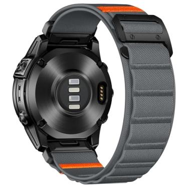 Imagem de Bandletic Pulseira de relógio compatível com Garmin Fenix 8 de 51 mm, 7X, 6X 5X, pulseira de nylon resistente de 26 mm para Fenix 7X 6X Pro/5X Plus/3/3 HR/Instinct 2X Solar 3 de 50 mm/Enduro/Quatix 7X