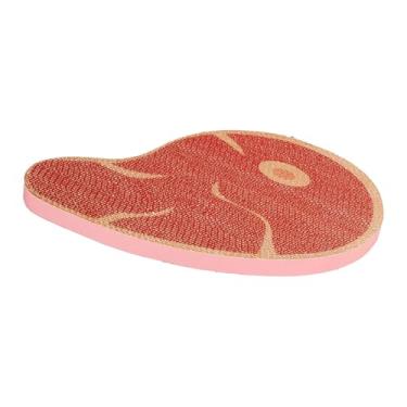 Imagem de Generic Arranhador em Formato de Bife para Gatos, Decoração para Casa, Brinquedo Prático para Exercícios de Gatinhos.