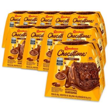 Imagem de Chocotone Bauducco Mousse Chocolate Kit 10 Panetones 450g