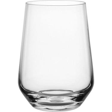 Imagem de Jogo 6 Copos Baixo Vidro 410ml água Suco Drink Transparente