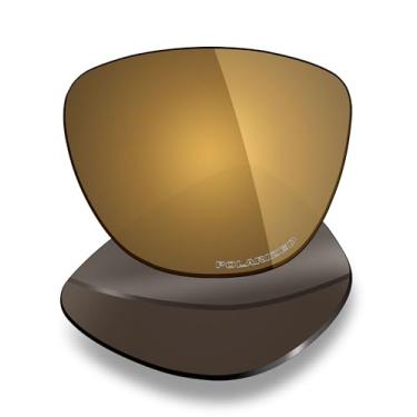 Imagem de Mryok Lentes de reposição polarizadas Plus para óculos de sol Oakley Frogskins Range XL OO9503 58 mm, HD Polarized, proteção UV, resistente a impactos e ajuste perfeito - Bronze dourado