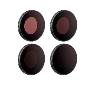 Imagem de Rszfnjxry Filtro ND de lente para Insta360 GOUltra(4 peças), ND8/ND16/ND32/ND64 Conjuntos de acessórios de filtro de revestimento dupla face à prova d'água compatíveis com Insta360 Go Ultra