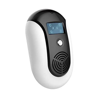 Imagem de Kiboule Repelente ultrassônico de pragas portátil plug-in repelente de mosquito elétrico portátil com frequência constante ou variável luz intermitente mouse ultrassônico controle de pragas morcego barata mosca formiga lagartixa repelentes de aranha