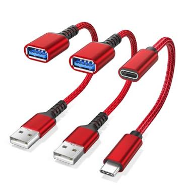 Imagem de Bloqueador de dados USB e bloqueador de dados USB C, pacote com 3 cabos tipo A e tipo C, protetor de bloqueio de dados, proteção contra suco, conector de alimentação para iPhone 17 16, Samsung S25 S24