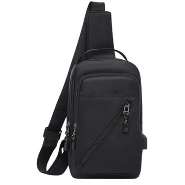 Imagem de Bolsa Transversal, ImpermeáVel, PráTica Bolsa De Ombro(RC2-Preto)