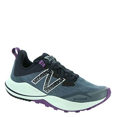 Imagem de New Balance Tênis de corrida feminino Dynasoft Nitrel V4 Trail, Prateado, cinza, celedon, roxo, 7
