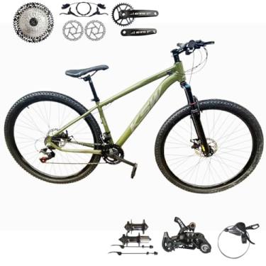 Imagem de Bicicleta Aro 29 Ksw Xlt 12 Velocidades Freio Hidraulico (VERDE/MILITAR/PRATA, 17)